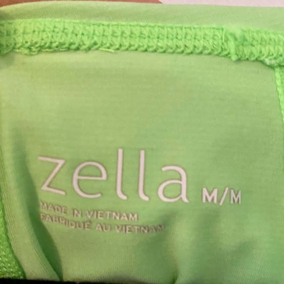 Zella Lime Green Hooded Long Sleeved Pullover | M - Picture 6 of 8
